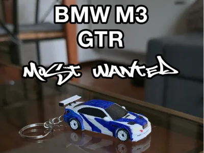 Portachiave BMW M3 GTR Most Wanted