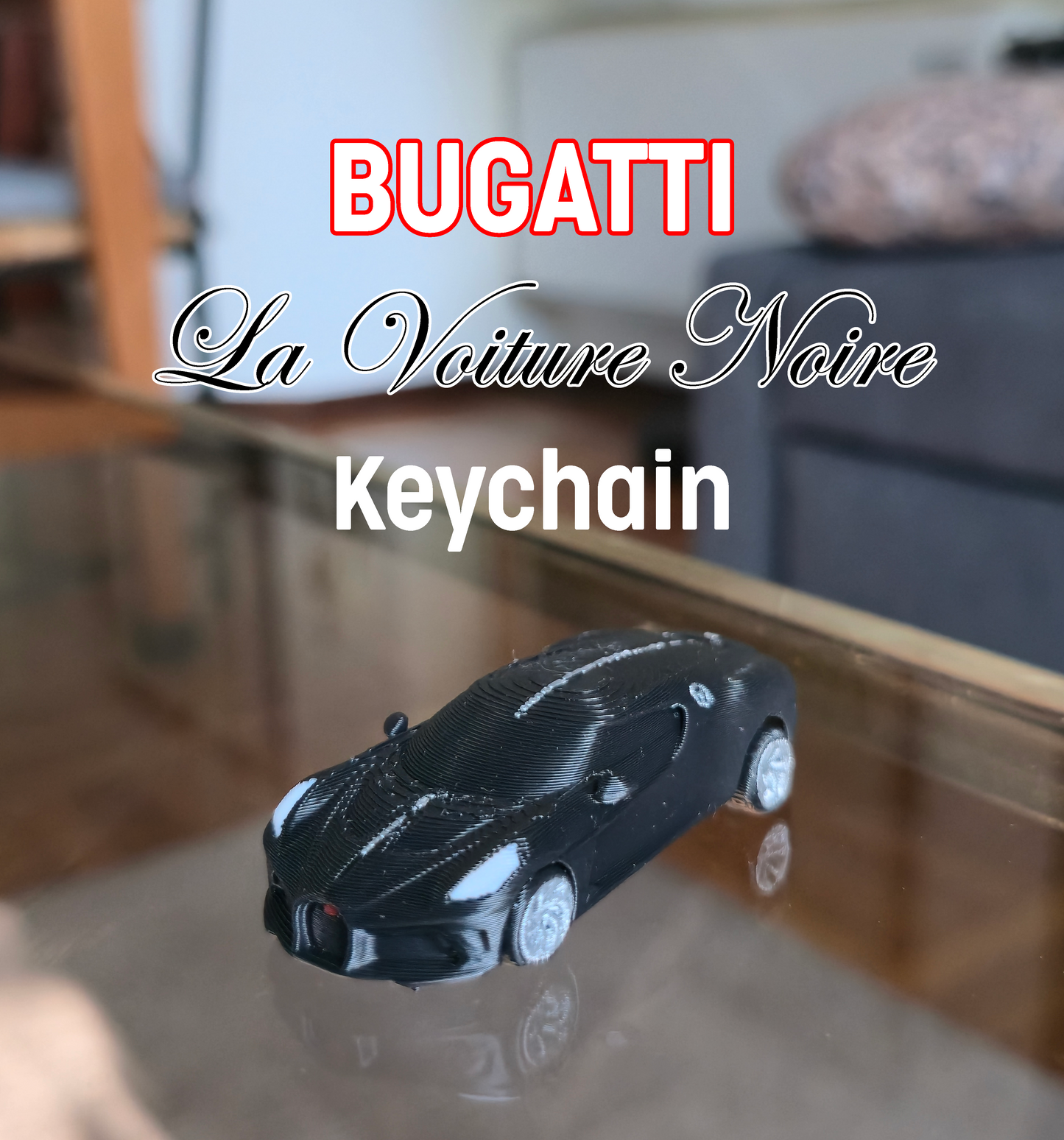 Bugatti La Voiture Noire Keychain