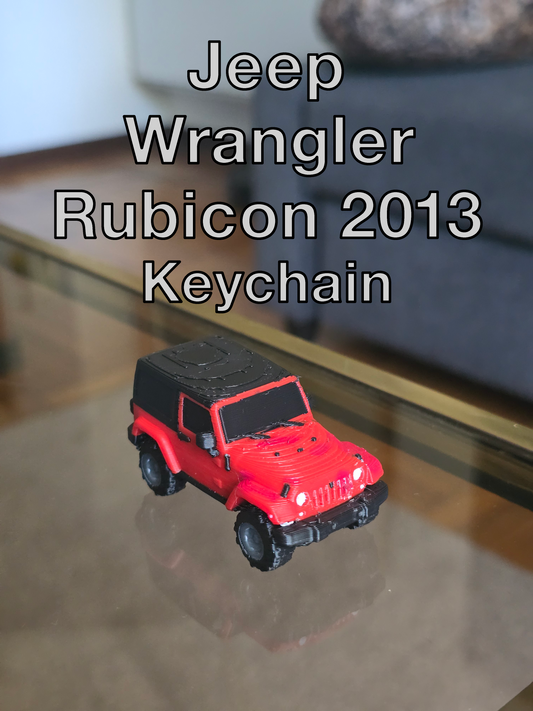 Jeep Wrangler Rubicon 2013 Keychain (working wheels)