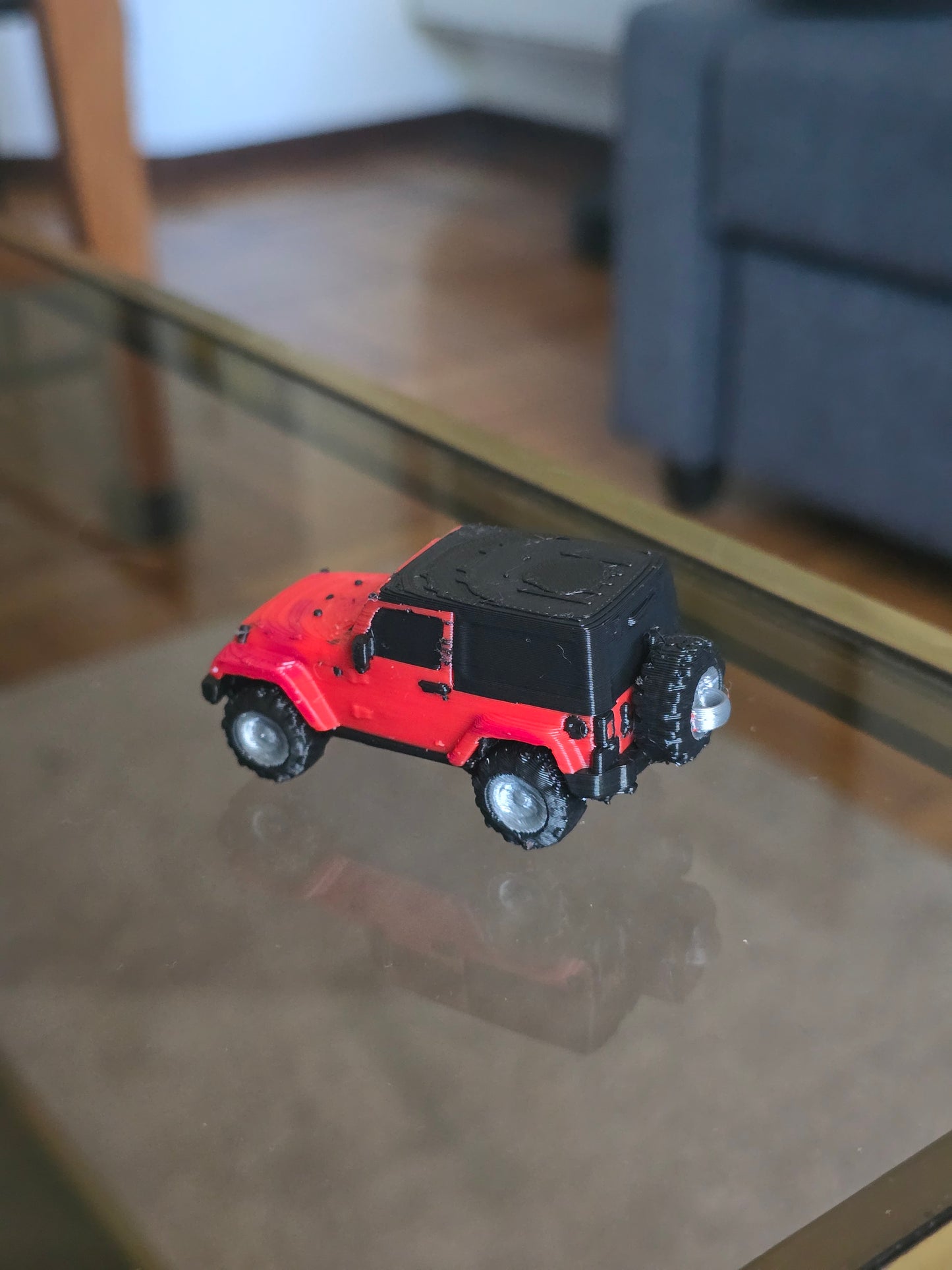 Jeep Wrangler Rubicon 2013 Keychain (working wheels)