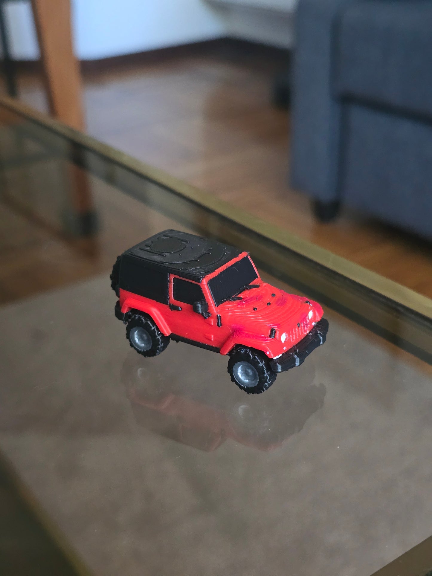 Jeep Wrangler Rubicon 2013 Keychain (working wheels)